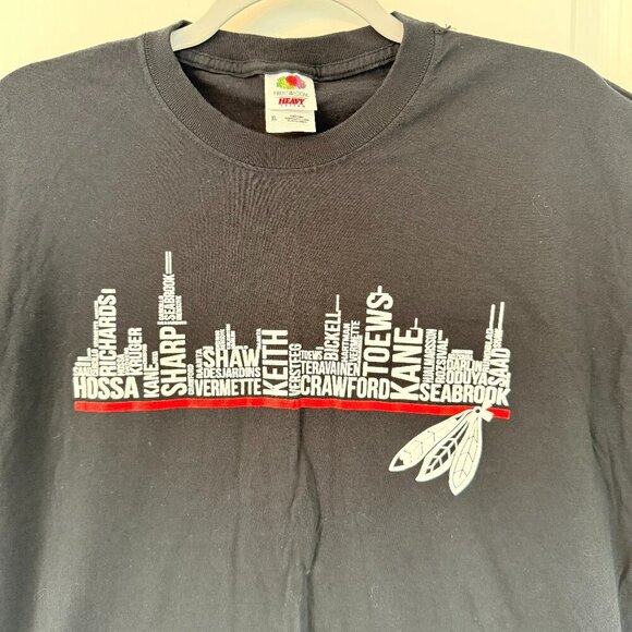 Fruit Of The Loom Other - Chicago Blackhawks Player Skyline T-Shirt - Size XL
